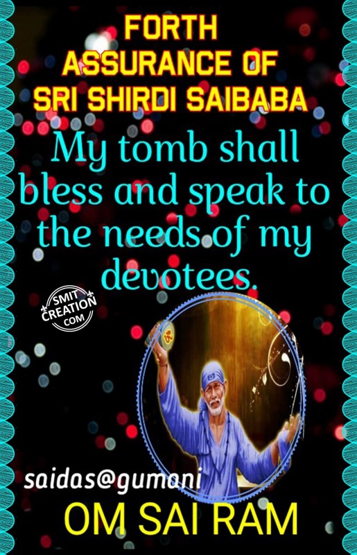 Forth Assurance Of Sri Shirdi Sai Baba