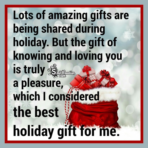 Happy Holidays – Lots Of Amazing Gifts Are Being Shared