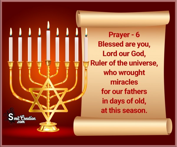 Hanukkah Prayer – 6