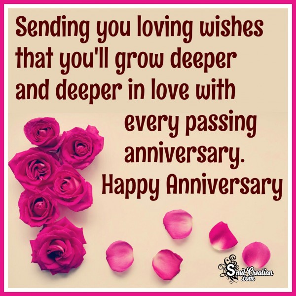 Happy Anniversary – Sending You Loving Wishes