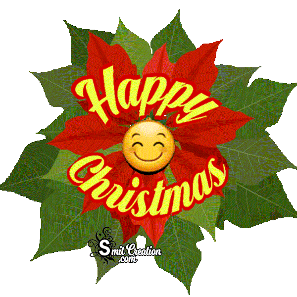 Happy Christmas Animated Smiley Gif Image