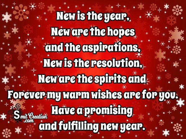 Have A Promising And Fulfilling New Year