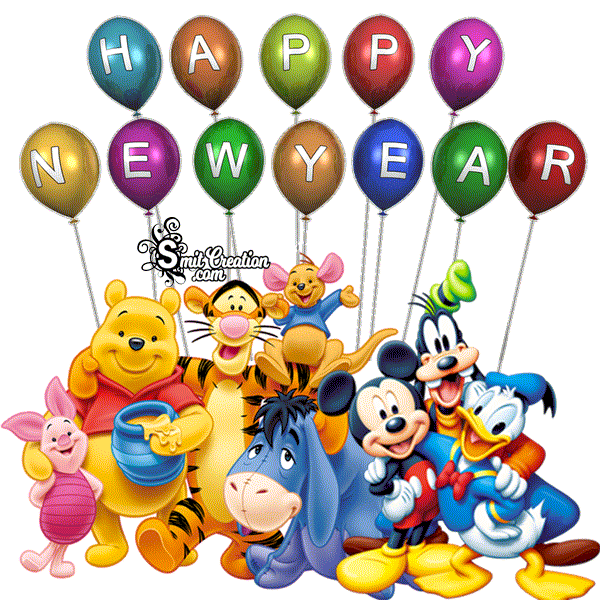 Disney Happy New Year 2025 Gif Nisse Caroline