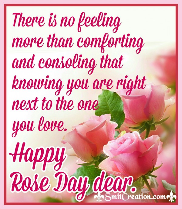 Happy Rose Day Dear.