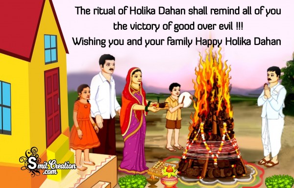 Wishing You And Your Family Happy Holika Dahan