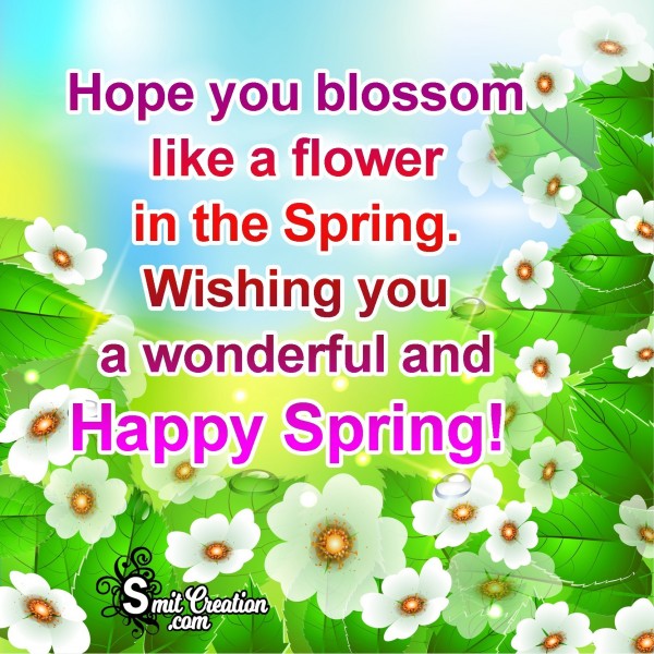 Wishing You A Wonderful And Happy Spring