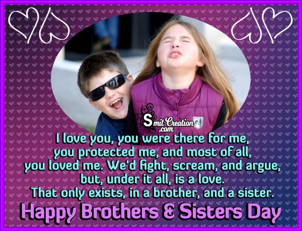 Happy Brothers And Sisters Day