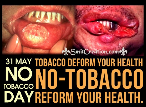 31 May World No Tobacco Day