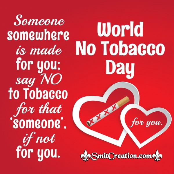 31 May World No Tobacco Day