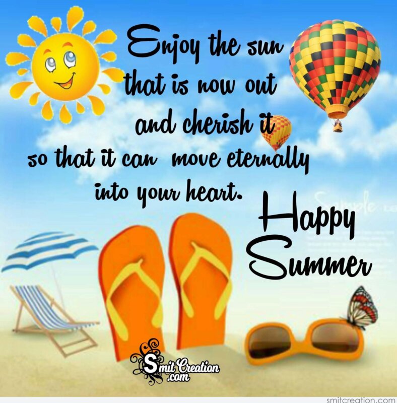 Happy Summer – Enjoy The Sun - SmitCreation.com