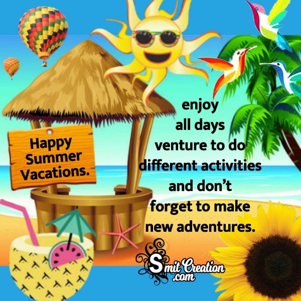 Happy Summer Vacation Png Image Download  गर परणम Png File  Transparent Png  Transparent Png Image  PNGitem