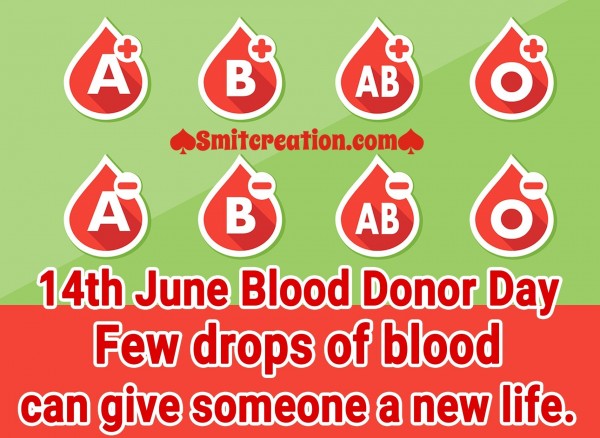 Few Drops Of Blood Can Give Someone A New Life