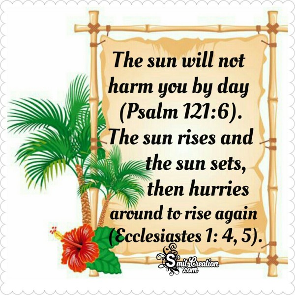 The Sun Will Not Harm You By Day