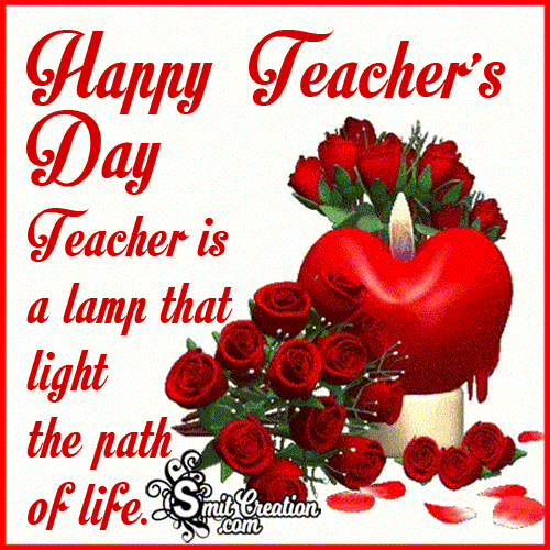 Happy Teachers Day Animated Gif Image