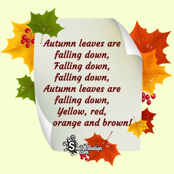 Autumn Leaves Are Falling Down