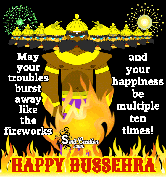 Happy Dussehra Animated Gif Image 