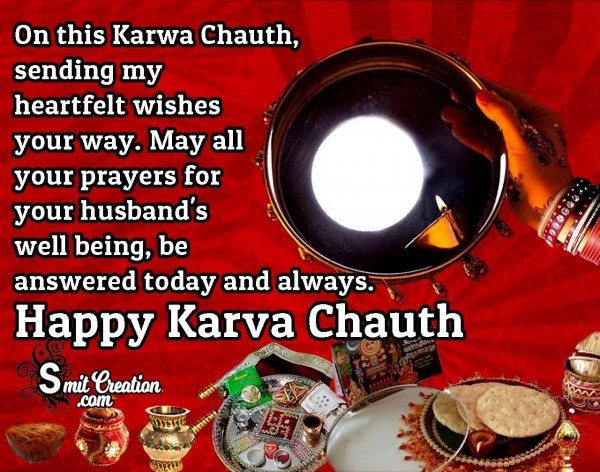 Sending Heartfelt Wishes For Happy Karwa Chauth