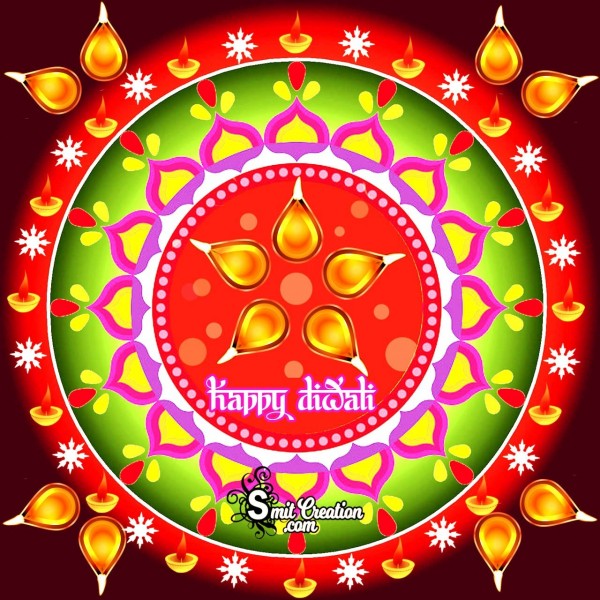 Happy Diwali Rangoli Card