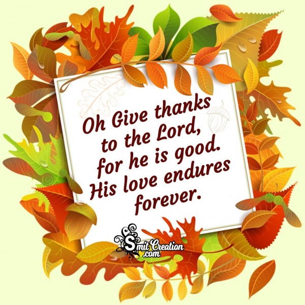 Thanksgiving Thanks To Lord Quote
