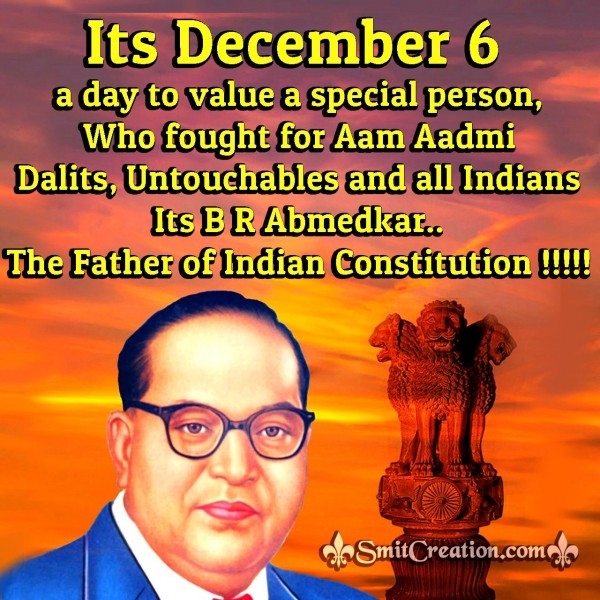 December 6 Mahaparinirvan Diwas