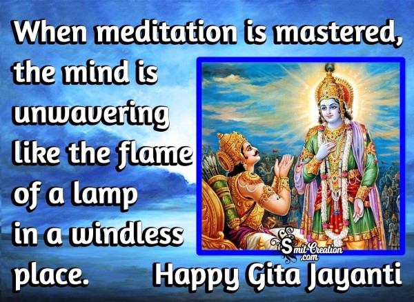 Gita Jayanti Quote On Meditation