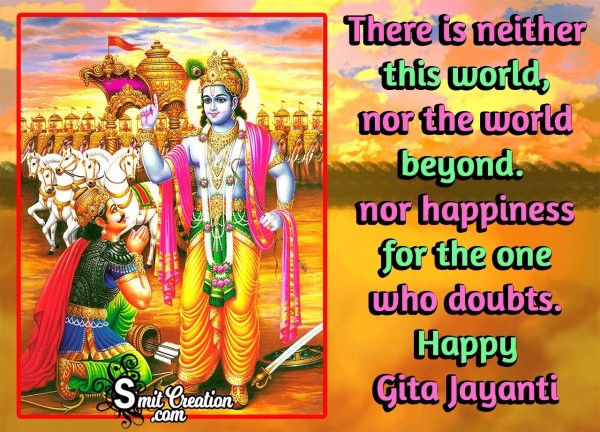 Gita Jayanti Quote On Doubt