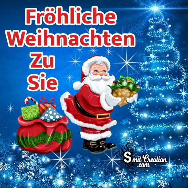 Fröhliche Weihnachten Zu Sie