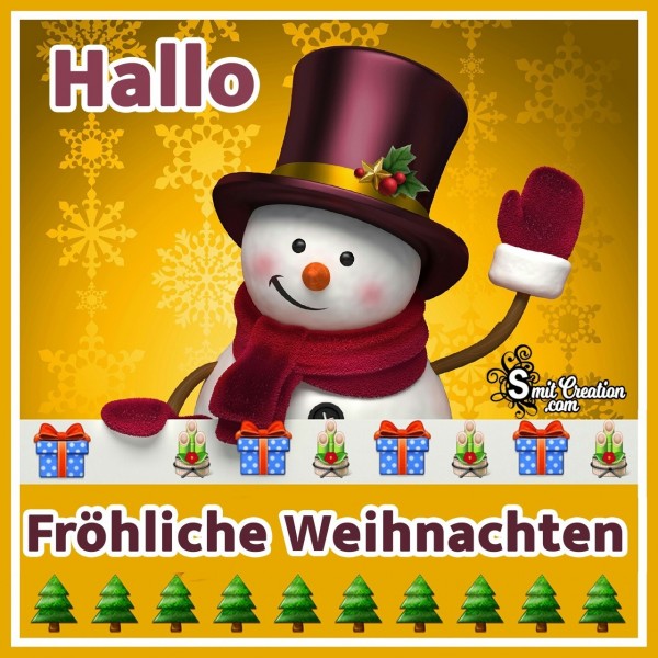 Hallo Fröhliche Weihnachten