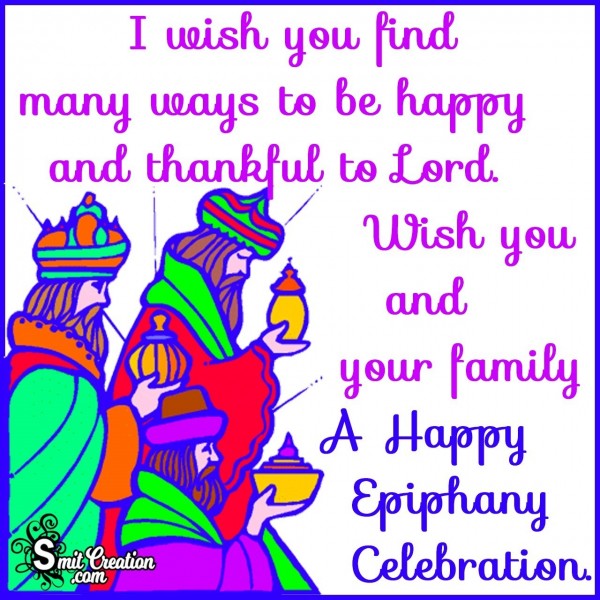 Happy Epiphany Celebration