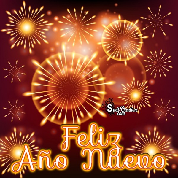 Feliz Año Nuevo Los Fuegos Artificiales