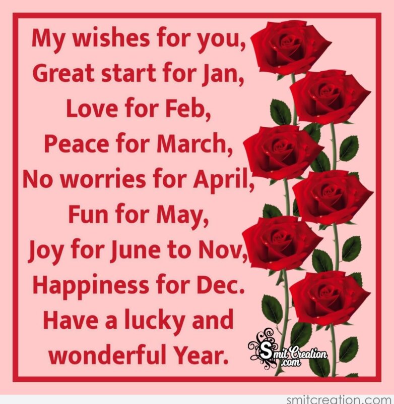 My Happy New Year Wish For You - SmitCreation.com