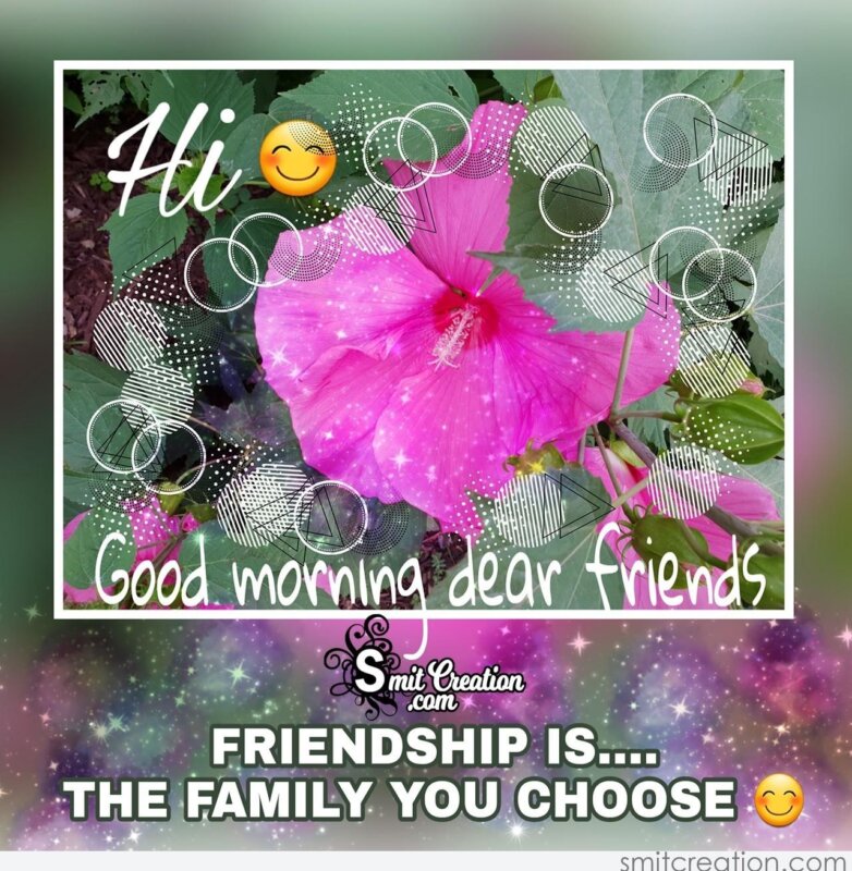 Good Morning Dear Friends – Friendship Is The Family ...