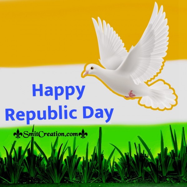 Happy Republic Day Pigeon Image