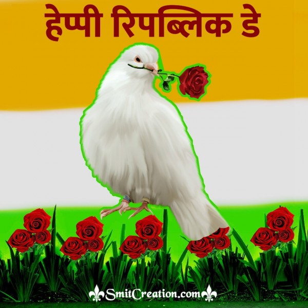 Happy Republic Day Pigeon Image