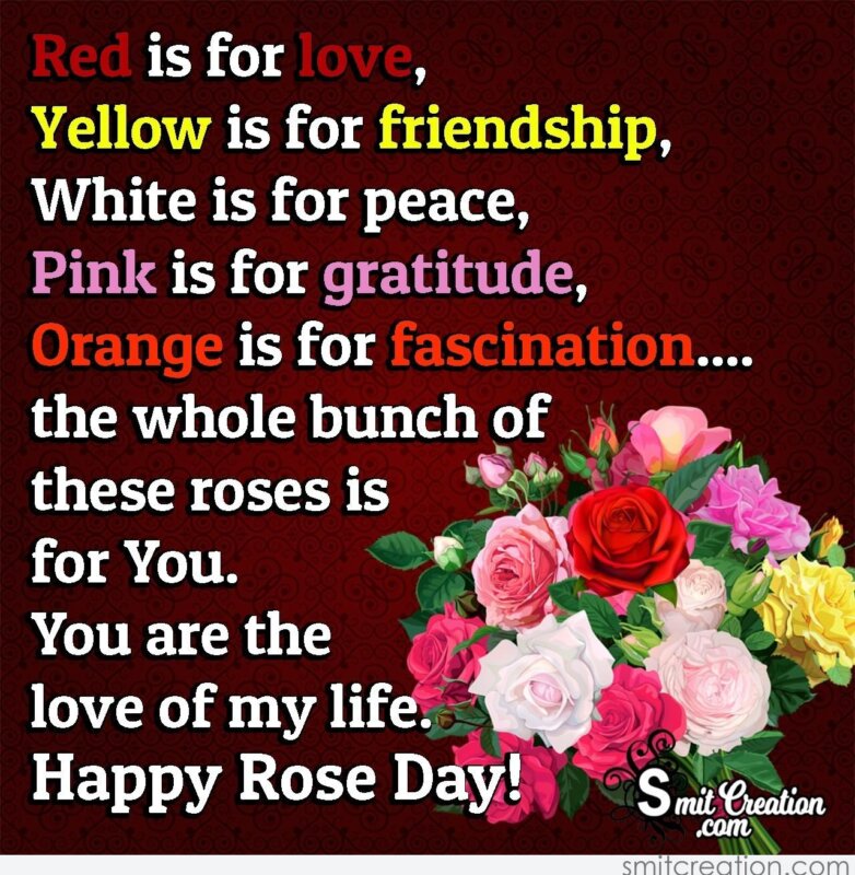 Rose Day Wishes For Love Of My Life - SmitCreation.com