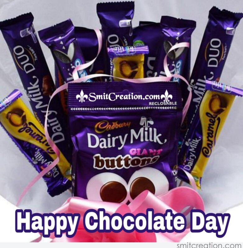 Happy Chocolate Day Dairy Milk Bouquet - SmitCreation.com