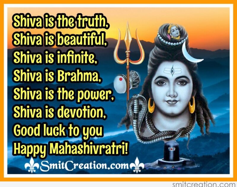 Good Luck To You Mahashivratri! - SmitCreation.com