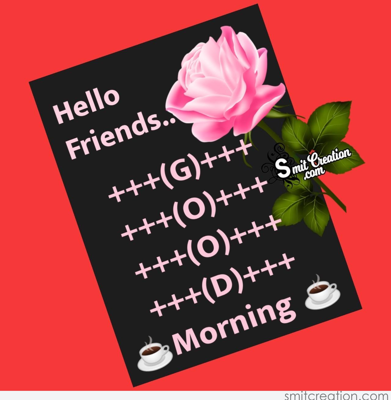 Hello Friends Good Morning Images - SmitCreation.com