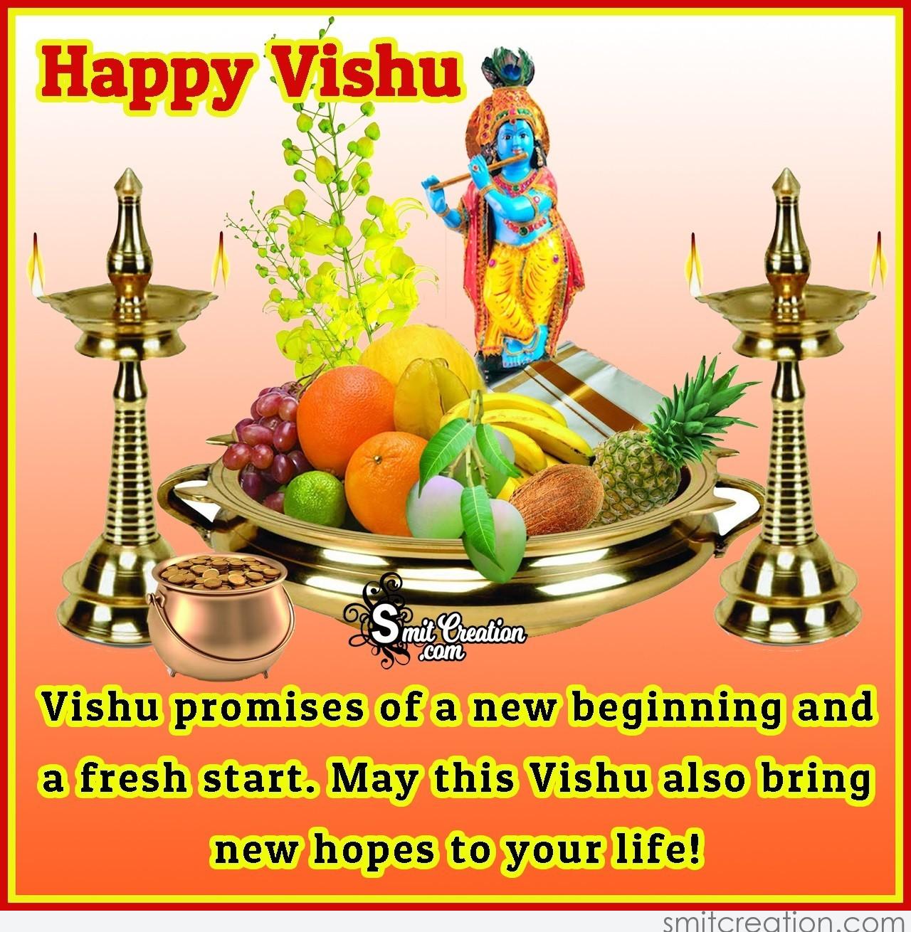 Happy Vishu Wishes Greeting