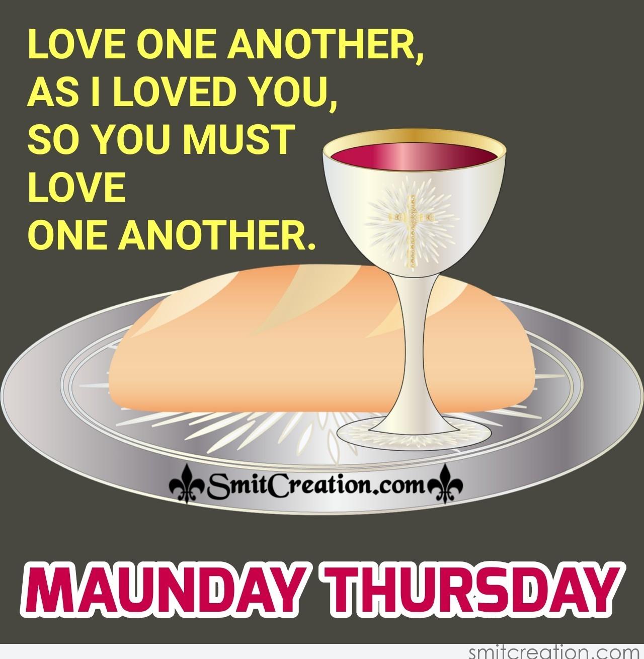 Maundy Thursday Message Card - SmitCreation.com
