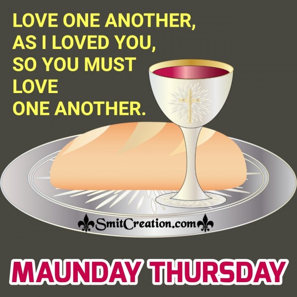 Maundy  Thursday Message Card