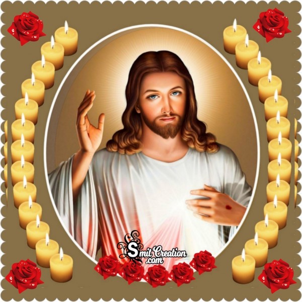 Jesus Christ Candles Image