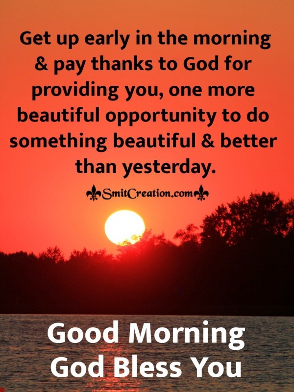 Good Morning Thanks God