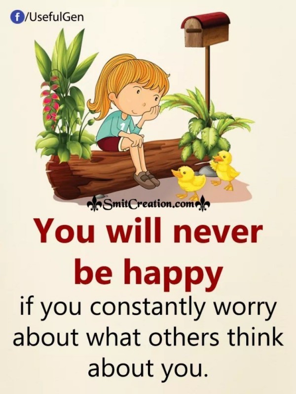 You Will Never Be Happy