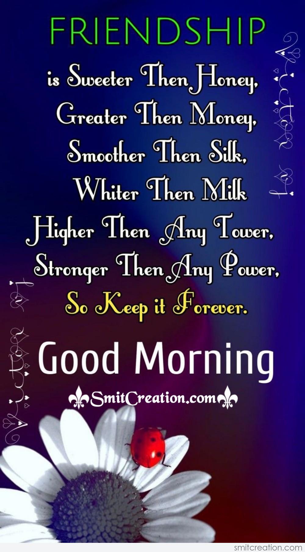 Good Morning Friendship Quote - SmitCreation.com