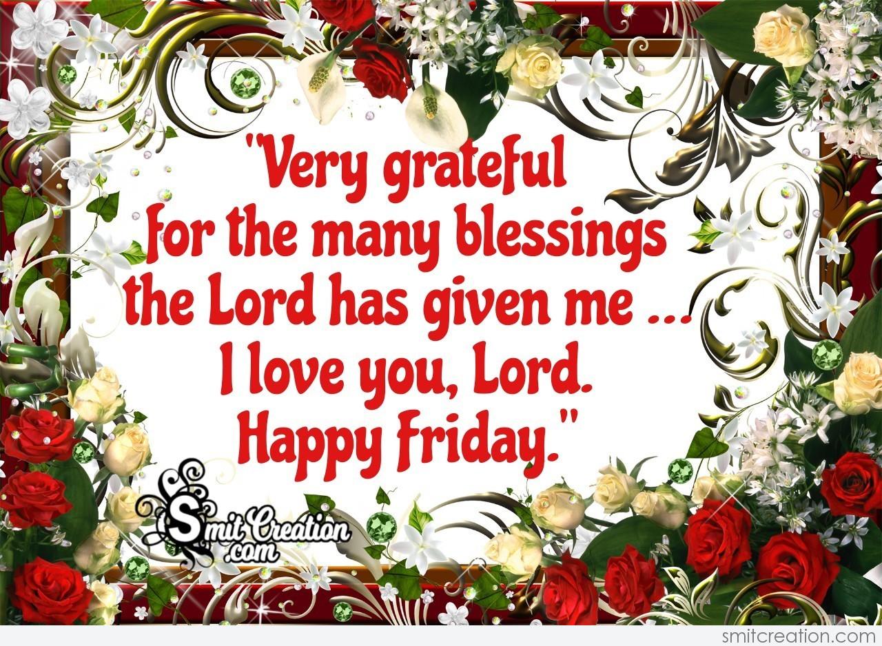 Happy Friday Blessings Of Lord - SmitCreation.com