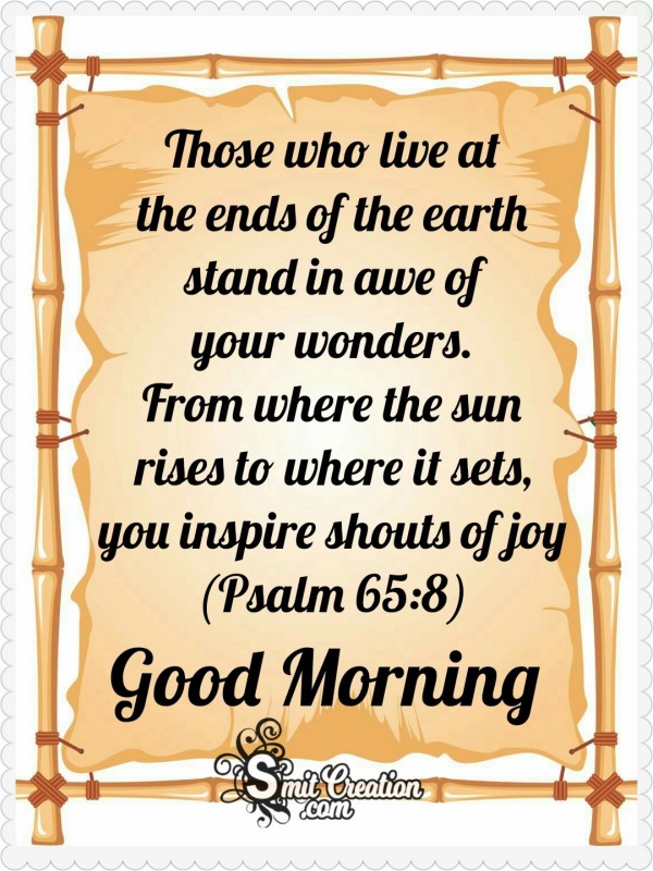 Good Morning Bible Verse