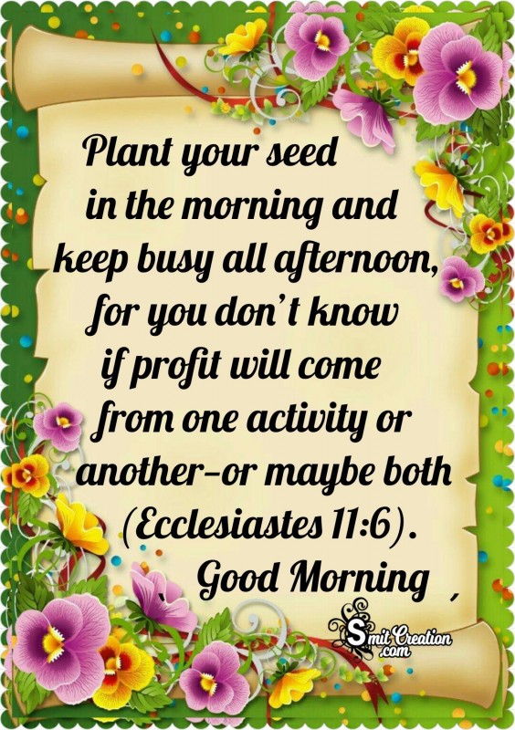 Good Morning Encouraging Bible Verse