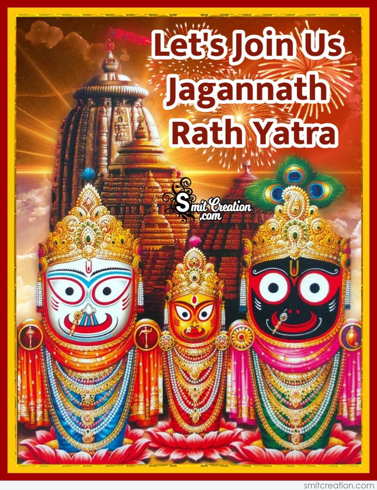 Let's Join Us Jagannath Rath Yatra - SmitCreation.com