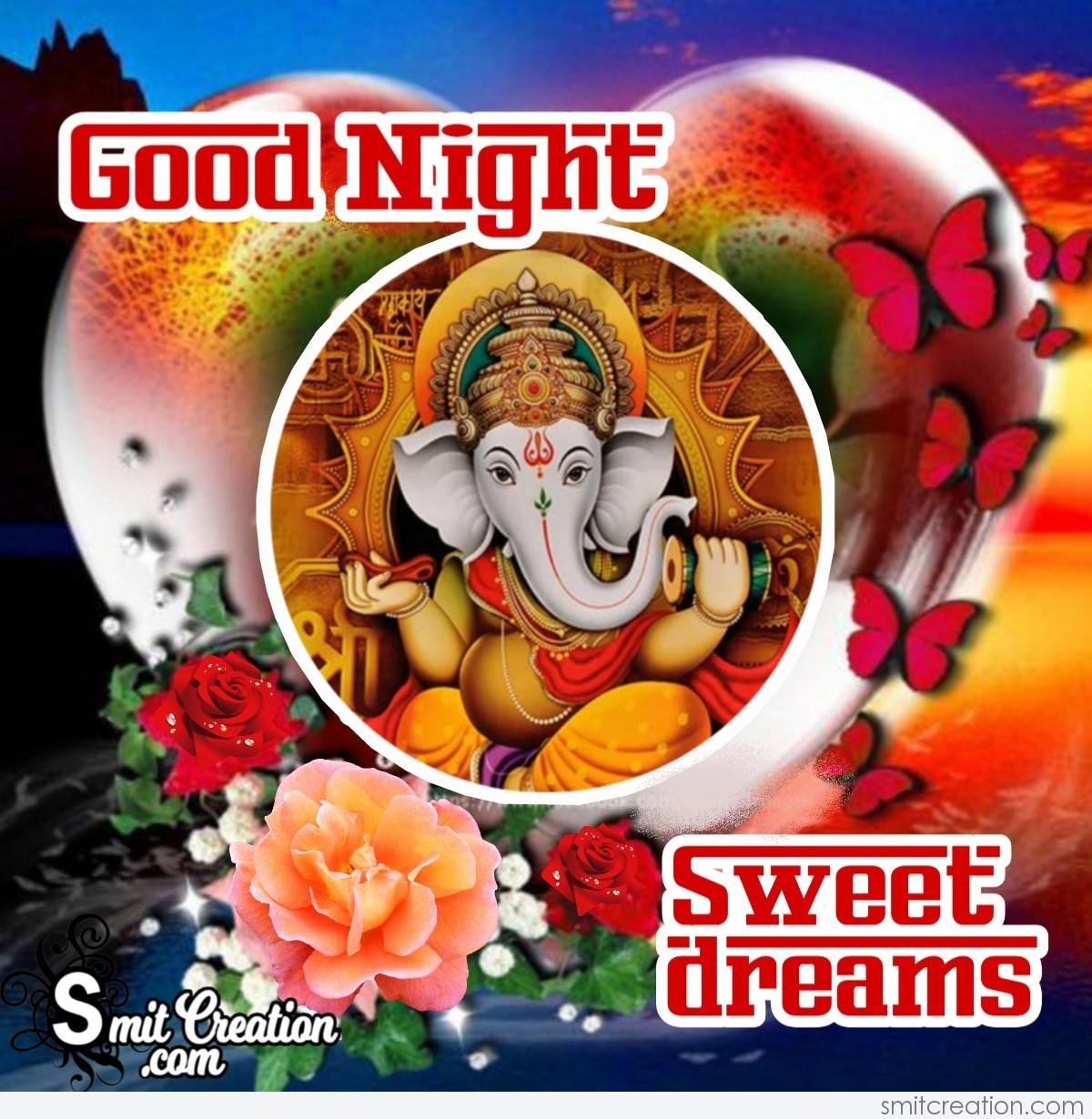 Good Night Sweet Dreams Ganesha Photo - SmitCreation.com